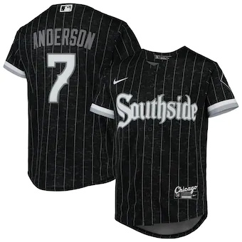 youth nike tim anderson black chicago white sox city connec